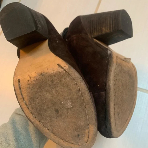 Rag and  Bone Brown Suede Harrow Ankle Booties 37 - Picture 7 of 16